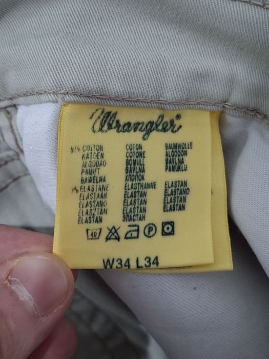 Pantaloni chino regular fit Wrangler pentru bărbați, mărime W34 L34 - L, bumbac