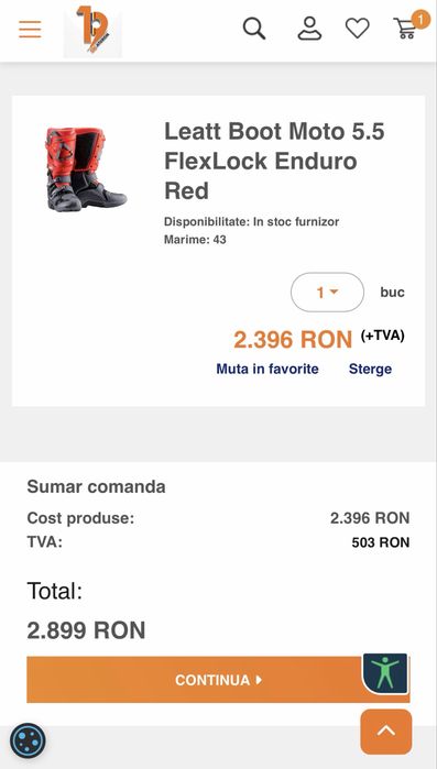 Cizme Leatt Moto ATV 5.5 Flexlock Enduro, marime 43 (ghete nu sidi/alpinestars/gaerne) NOI !