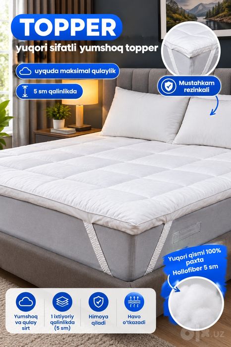 Toper Namatrasnik 5sm qalinlikda razmer 180×200