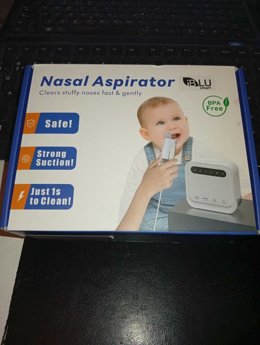 iBLU Aspirator Nazal portabil bebelusi/copii/adulti 3 niveluri , USB-C
