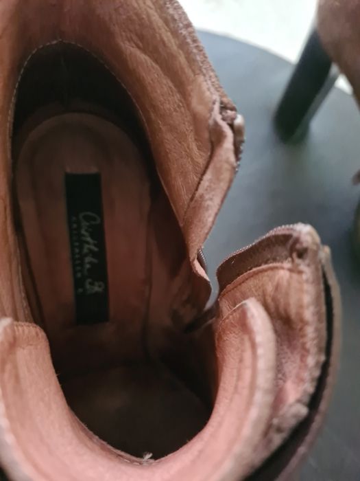 Botine Musette, piele naturala interior-exterior, toc 10 cm,