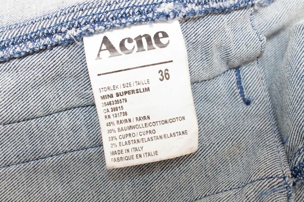 Acne оригинално дамско яке от деним Mini Superslim 36 S