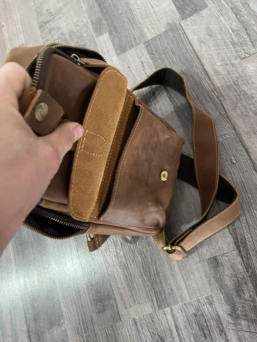 Сумка кожанное барсетка