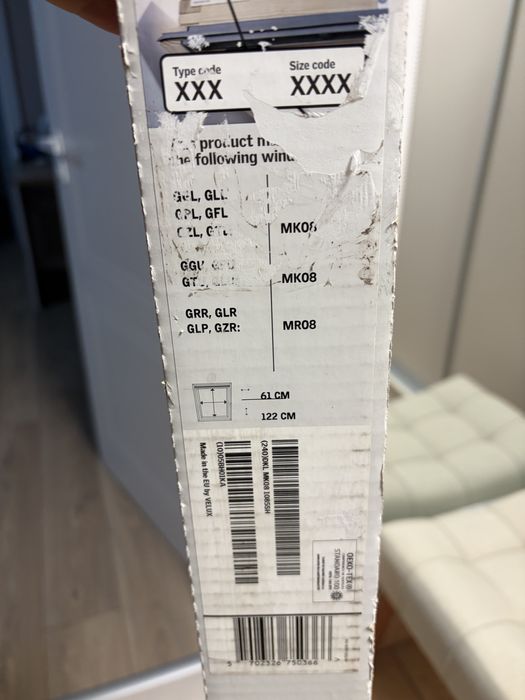 Vand jaluzele roleta poliester opaca VELUX 78 x 98 si M08 78 x 140