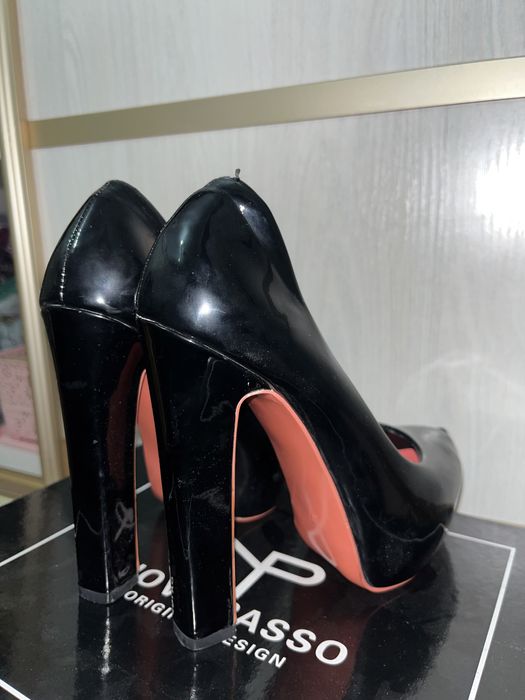 Туфли каблук лакированные