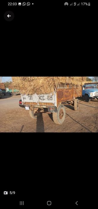 Трактор,прицеп,борон комплект