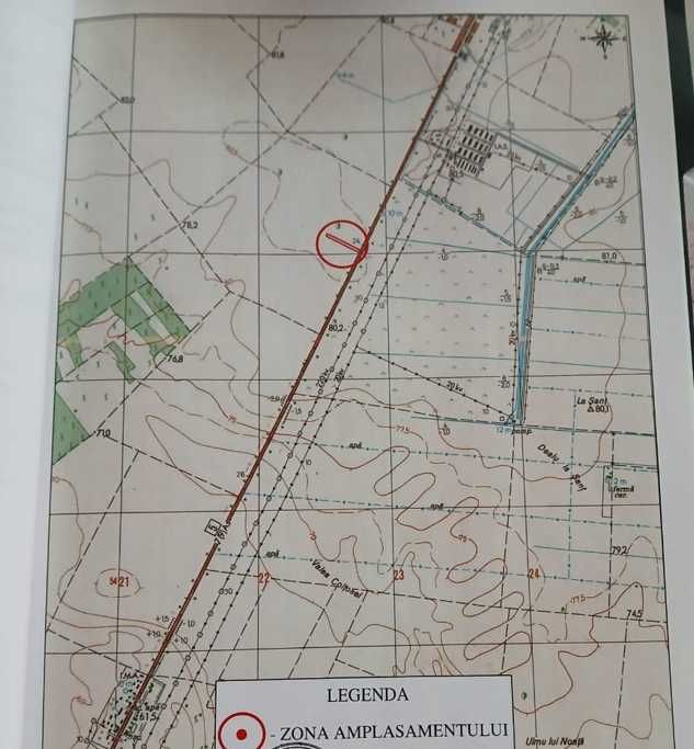 Teren intravilan 6000 mp Adunatii Copaceni Giurgiu deschidere la DN 5