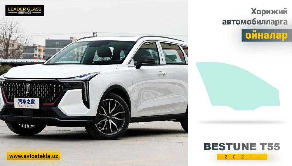 Автоойна (автостекла) дверные стёкла на автомобиль BESTURN T55  2021-