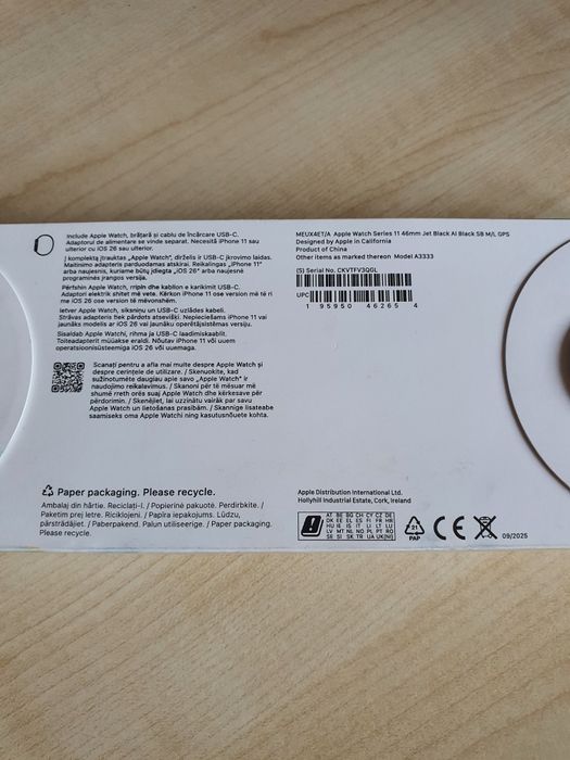 Apple watch 11  46mm sigilat
