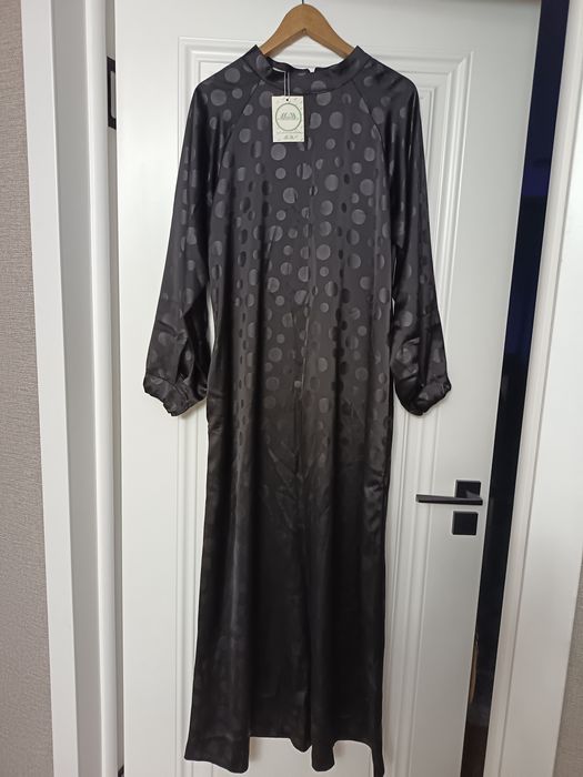 Хиджаб атласное вечернее платье