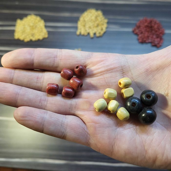 Бусины деревянные
