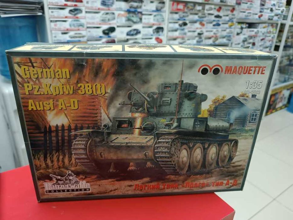 Сборная модель-Германский танк Pz.Kpfw 38(t) Ausf A-D-G "PRAGA" 1:35