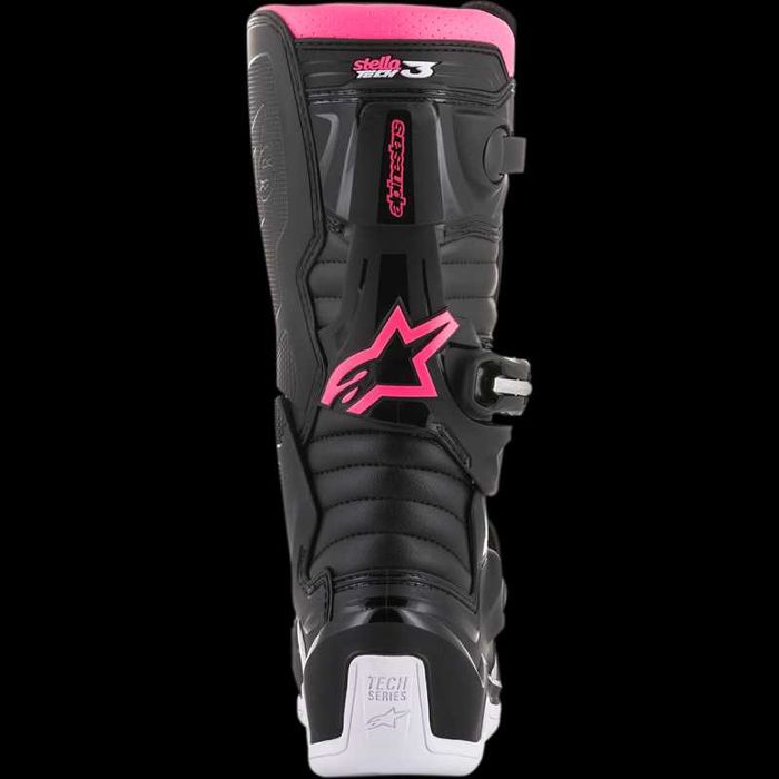 Дамски мотокрос ботуши ALPINESTARS Stella Tech 3 BLACK/WHITE/PINK