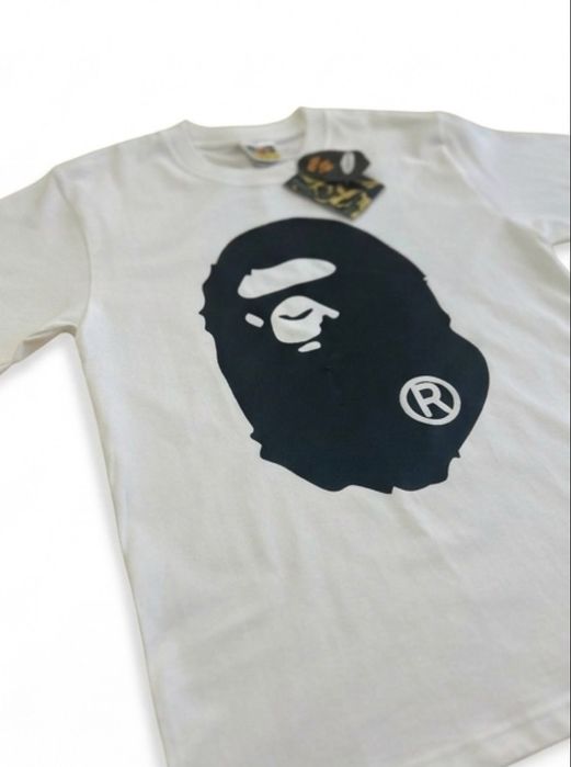 Футболка Bape белая 100% хлопок плотная