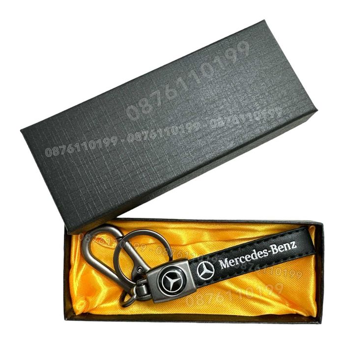 Луксозен кожен ключодържател Mercedes-Benz в кутия