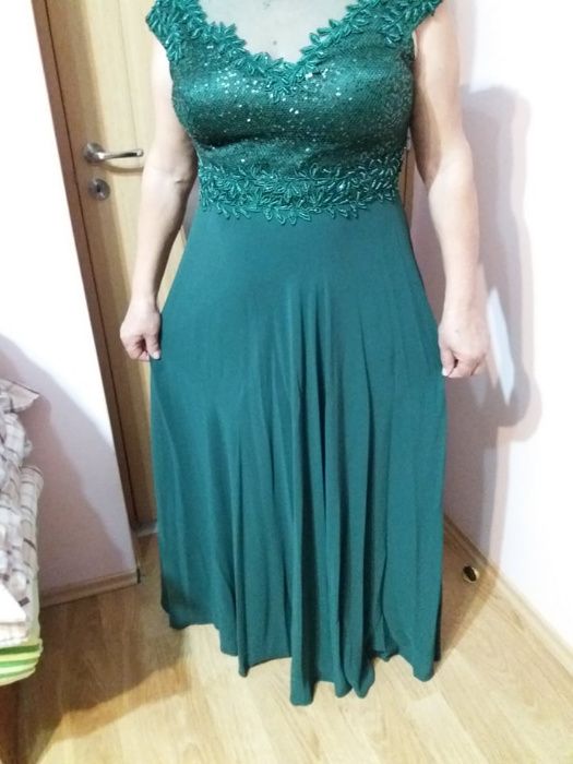 Rochie ocazie culoare verde marimea 46/48