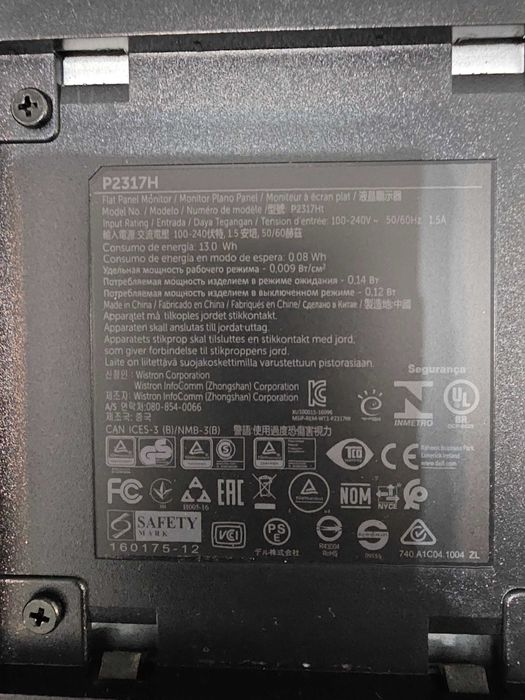 Monitor LED Dell 23", Full HD, VGA, HDMI, Display Port, USB, P2317H