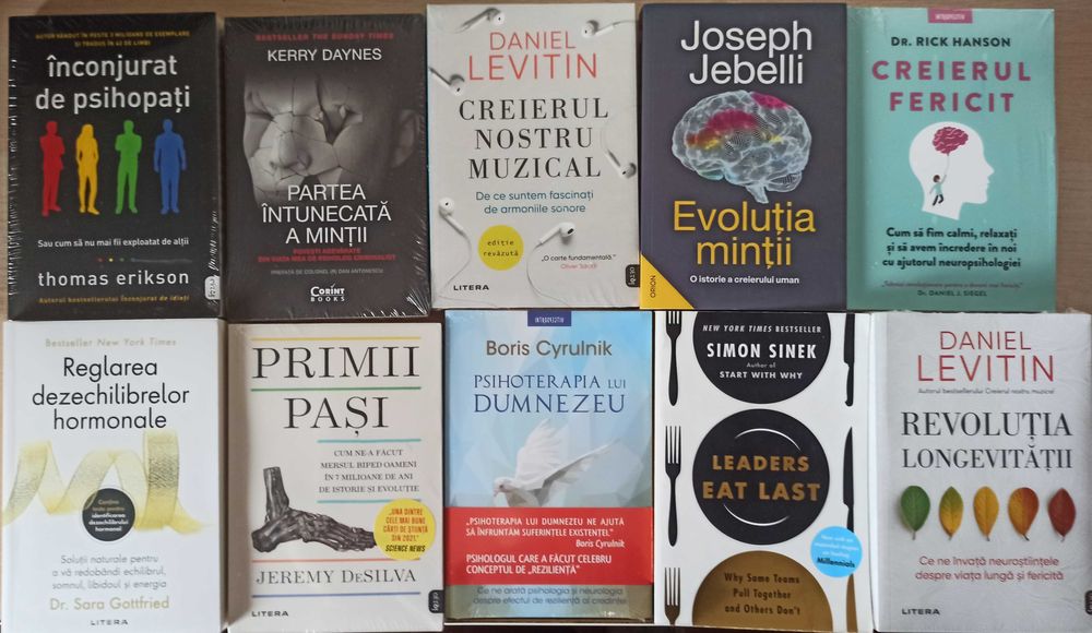 Carti dezvoltare personala, psihologie, sanatate, economie (lichidare biblioteca)