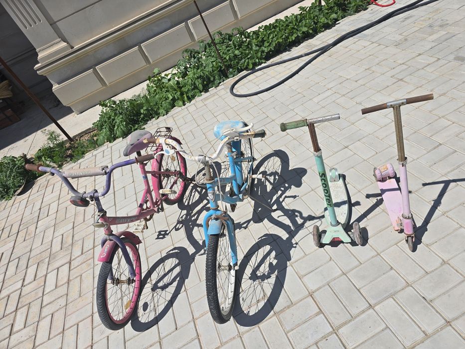 Велосипед и самокат