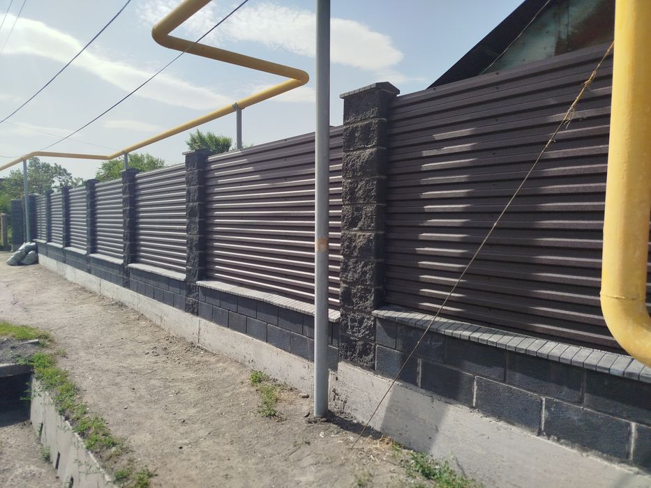 Установка заборы под ключ в Алматы