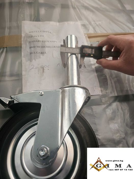 Нови въртящи колела за скеле със спирачка