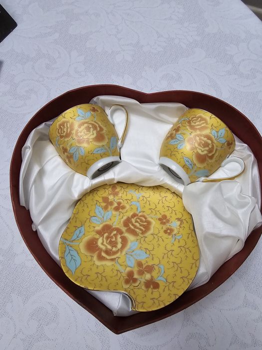 Чайная/кофейная пара кружка с блюдцем