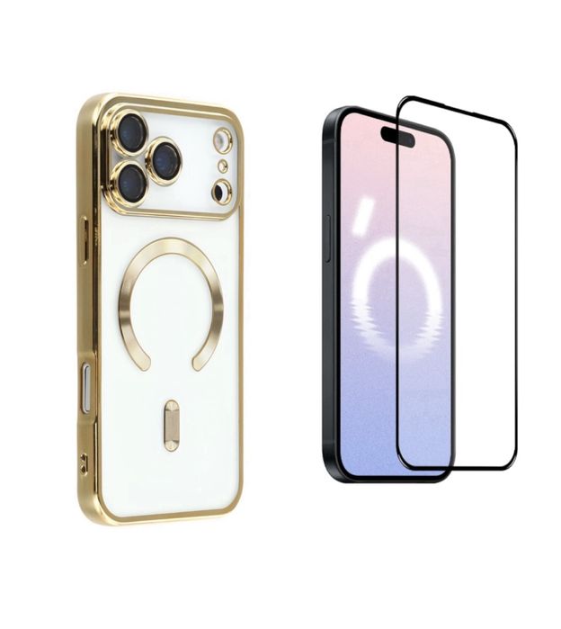 Iphone 17 17 AIR PRO 17 PRO MAX Husa Cercle Clear + Folie Sticla Esd