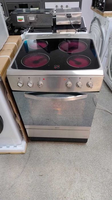 Готварска Печка с керамичен плот-котлони Gram Inox Easy Clean 60 см