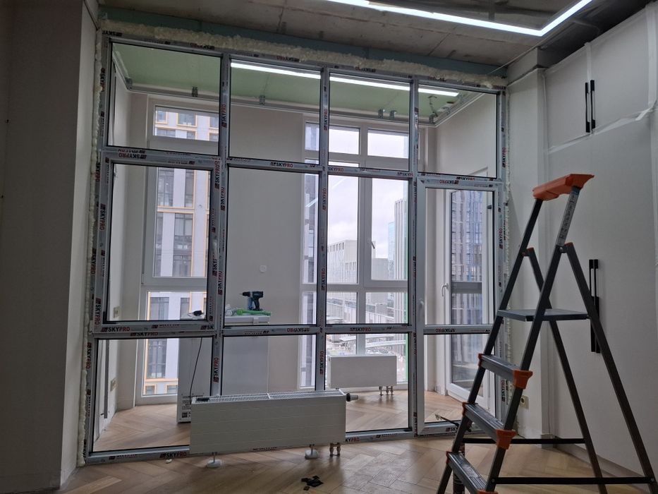 Пластиковые перегородки, окна, откосы ,балконы