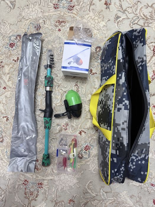 Детская удочка для рыбалки. Детский спининг