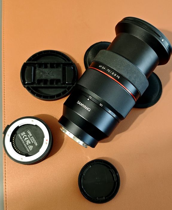 Samyang 24 70 Sony FE plus filtru și dock