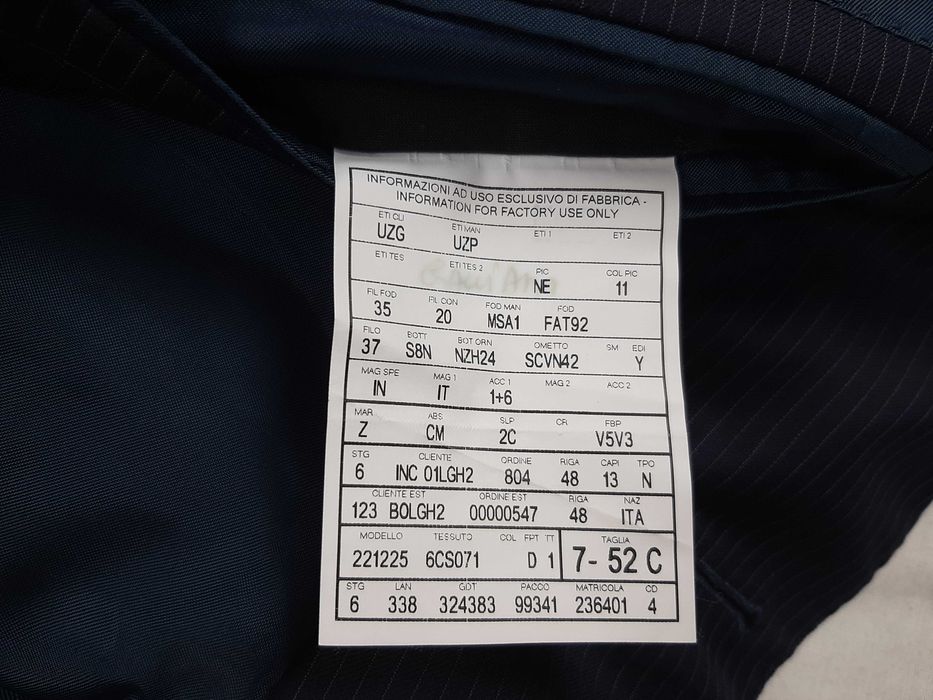 Ermenegildo Zegna - Оригинално мъжко сако размер 52 / L