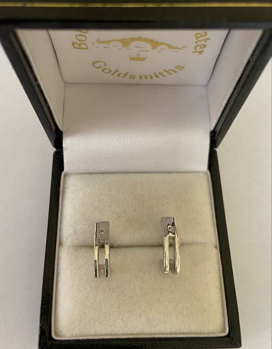 Cercei din argint cu diamant designer Hot Diamonds