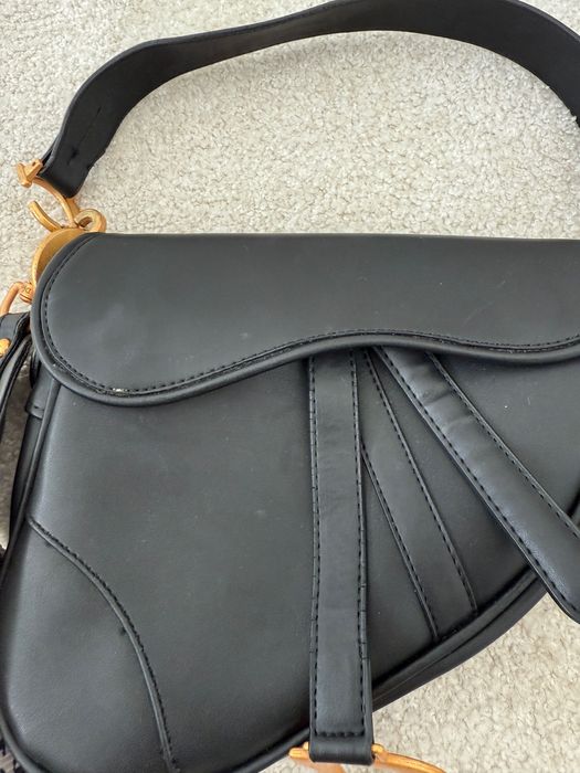 Черна чанти Dior Saddle bag Диор