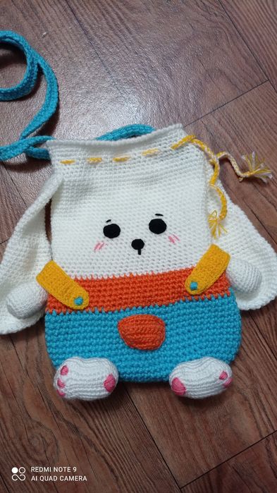 Рюкзачок Клубничка и сумочка Зайчишка.Цена за одну