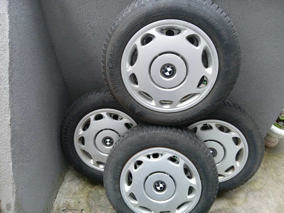 Зимни гуми KUMHO с железни джанти от BMW E36 (185/65/R15)