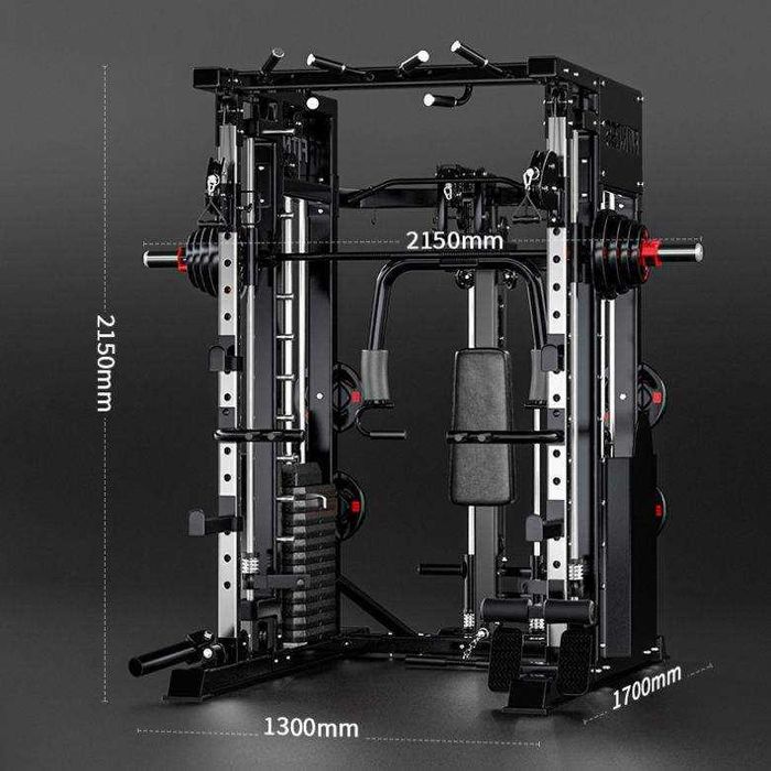 Комбинирана фитнес станция/ Силова клетка( Power rack ) / Смит машина Smith machine / Кабелен Кросоър ( Crossover pulley)