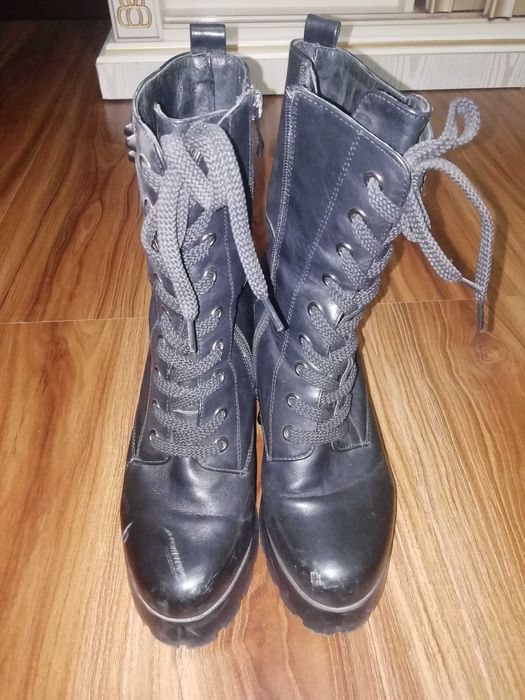 Женские сапоги, кожа, размер 38