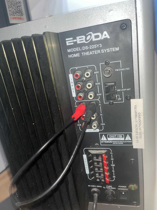 E Boda DS225Y3 set boxe 5+1 subwoofer, telecomanda