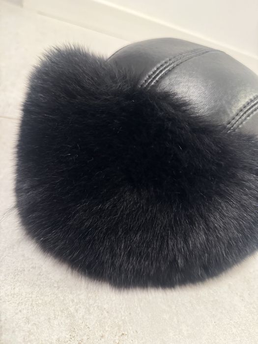 Caciula iarna din piele si blana