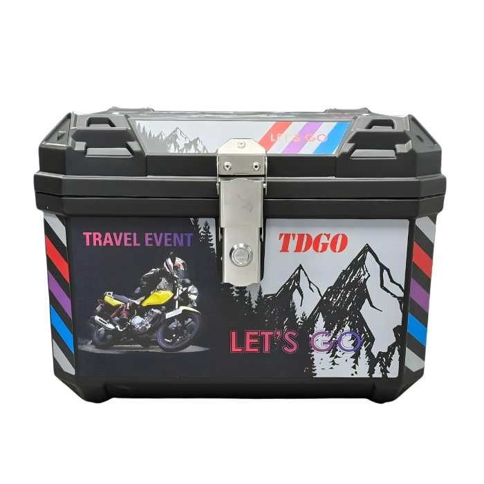 Куфар за мотоциклет / кутия за Мотор / багажник / 57L /  44 × 37 × 33 см / Заключване с ключ / 2 РАЗЛИЧНИ МОДЕЛА