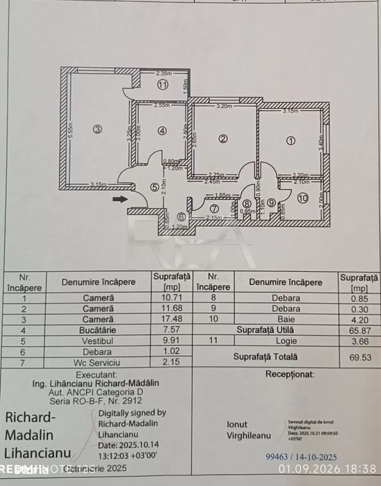 3 Camere Decomandat 70 mp | Str. Panselelor | Renovat | 4 Min Metrou