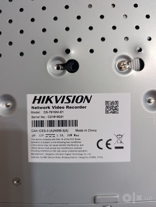 Видеорегистратор Hikvision DS-7616NI-E1 — это 16-канальный сетевой IP-