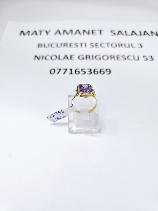 Vand inel dama din aur 14 k 3.72 g cod 746