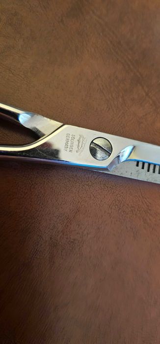 sort din piele frizer + foarfeci diverse hair stylist