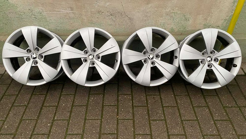 jante originale skoda kadiac superb octavia  3  5x112  r 17 vw seat audi