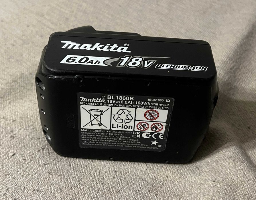 Baterie Makita BL1860B 18V 6.0Ah Li-Ion originala ca noua