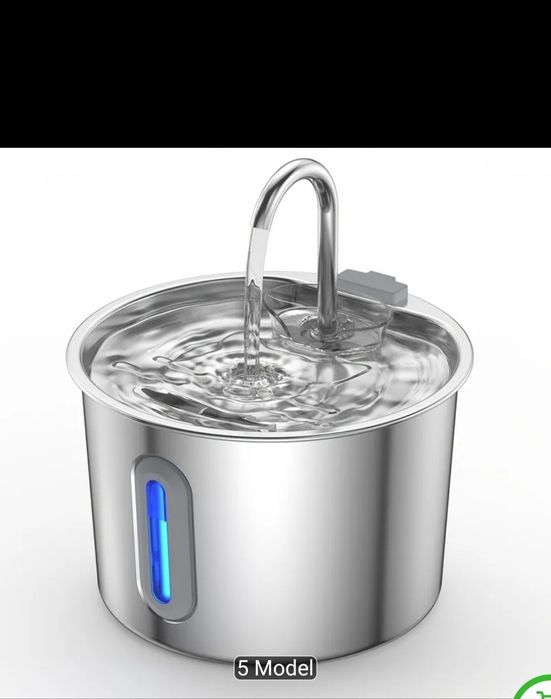 Fântână automata pt pisici din oțel 2.2l