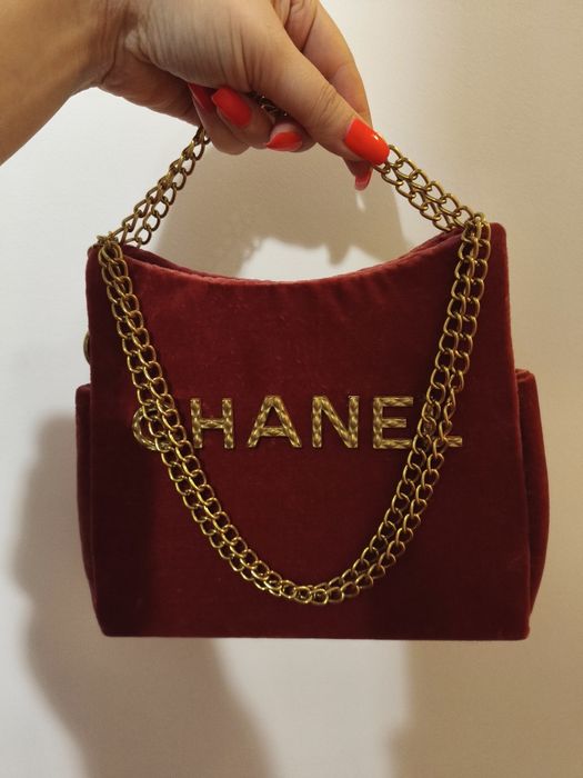 Geanta poșetă catifea