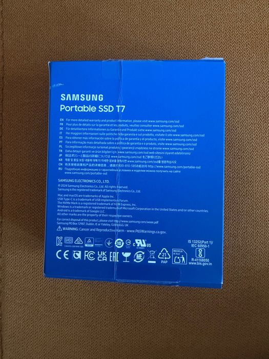 Samsung Portable SSD T7 1TB